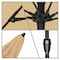 California Umbrella 9' Bronze Aluminum Market Patio Umbrella, Olefin Beige 194061337400 - alternate 2